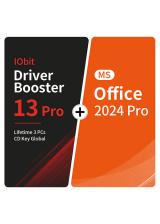 Official IObit Driver Booster 13 Pro Lifetime 3 PCs CD Key Global+MS Office2024 Pro  Pack