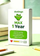 cdkeyofferss.com, Super Duolingo MAX 1 Year Subscription