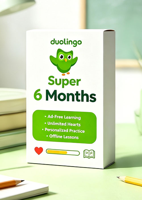 cdkeyofferss, Super Duolingo 6 Months Subscription